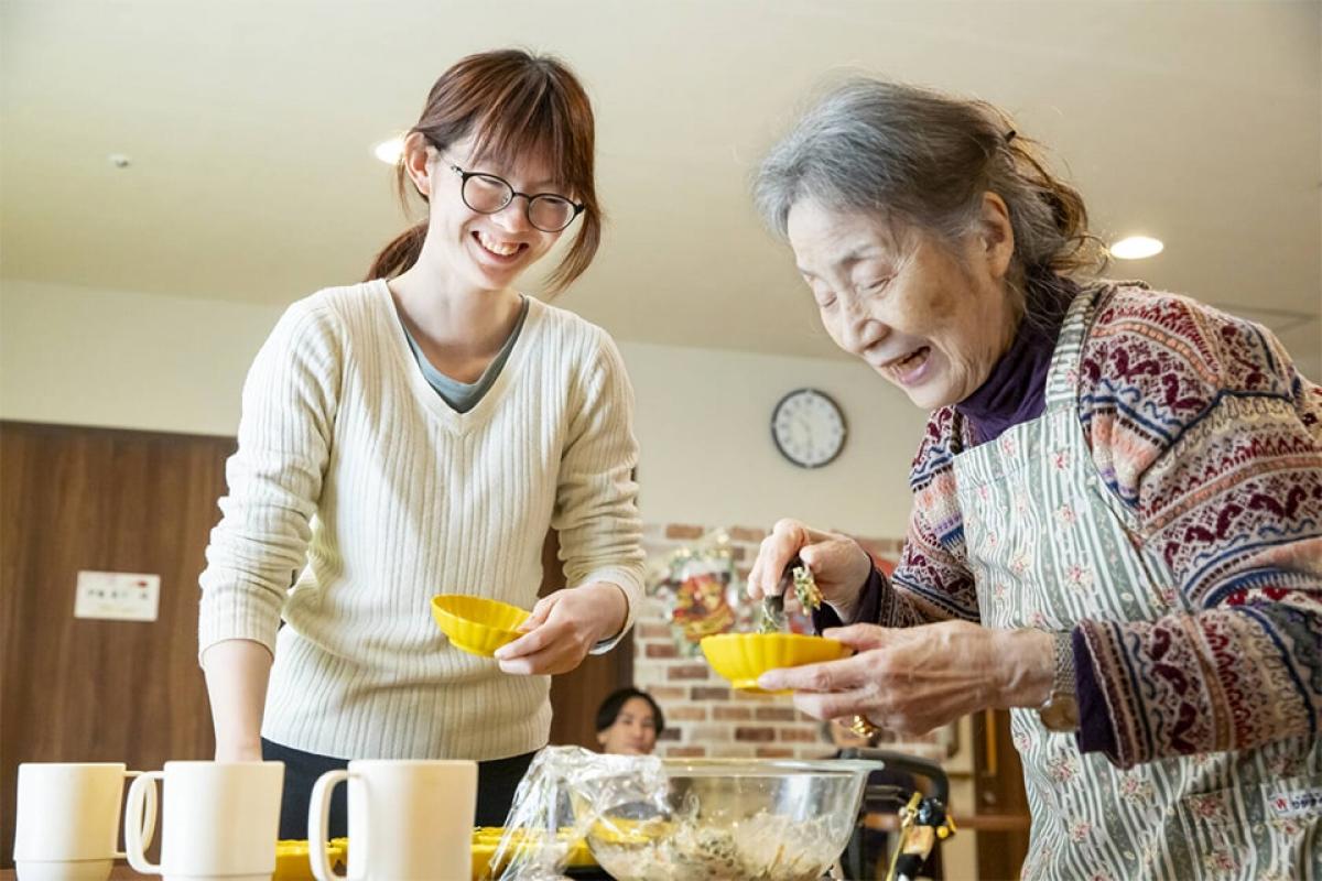 独自に開発された「自立支援ケア」で心身ともに健康に
