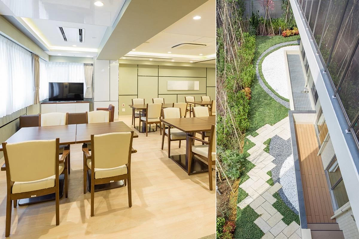 2階ダイニング、デッキテラス