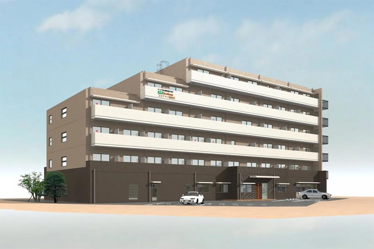エレベーターを備えた6階建ての建物