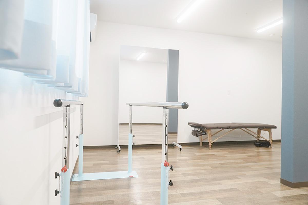 運動器具が多い機能訓練室