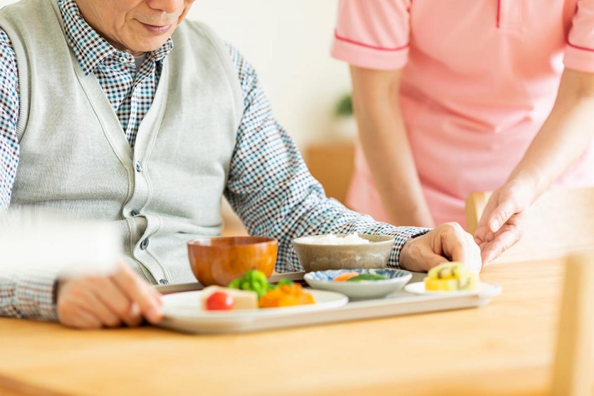 食事サービスが充実。輸液療法・経管栄養にも対応可能です