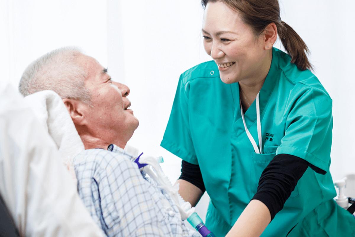 24時間365日の介護体制を完備。手厚いケアが可能です