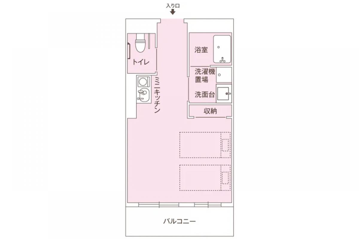 Cタイプ（上限）の居室イメージ