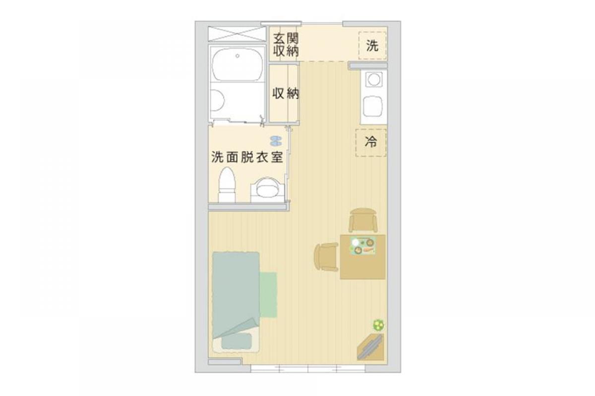 Bタイプの居室イメージ
