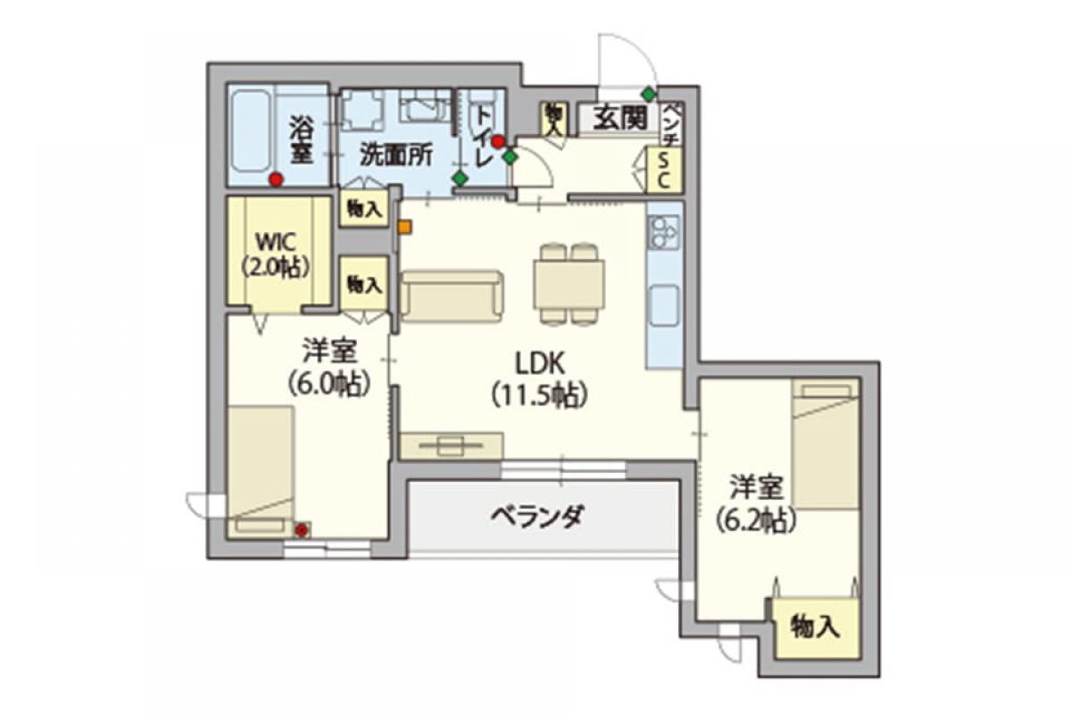 利用料金（上限）の居室イメージ