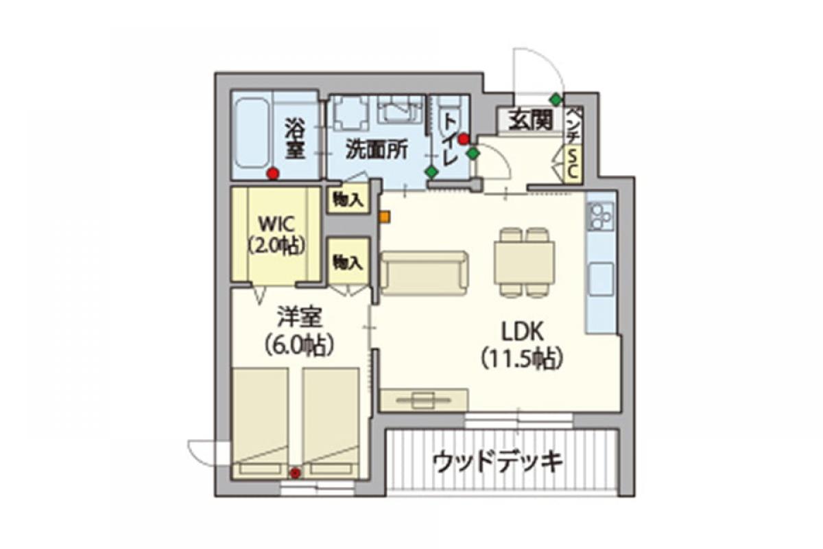 利用料金（下限）の居室イメージ