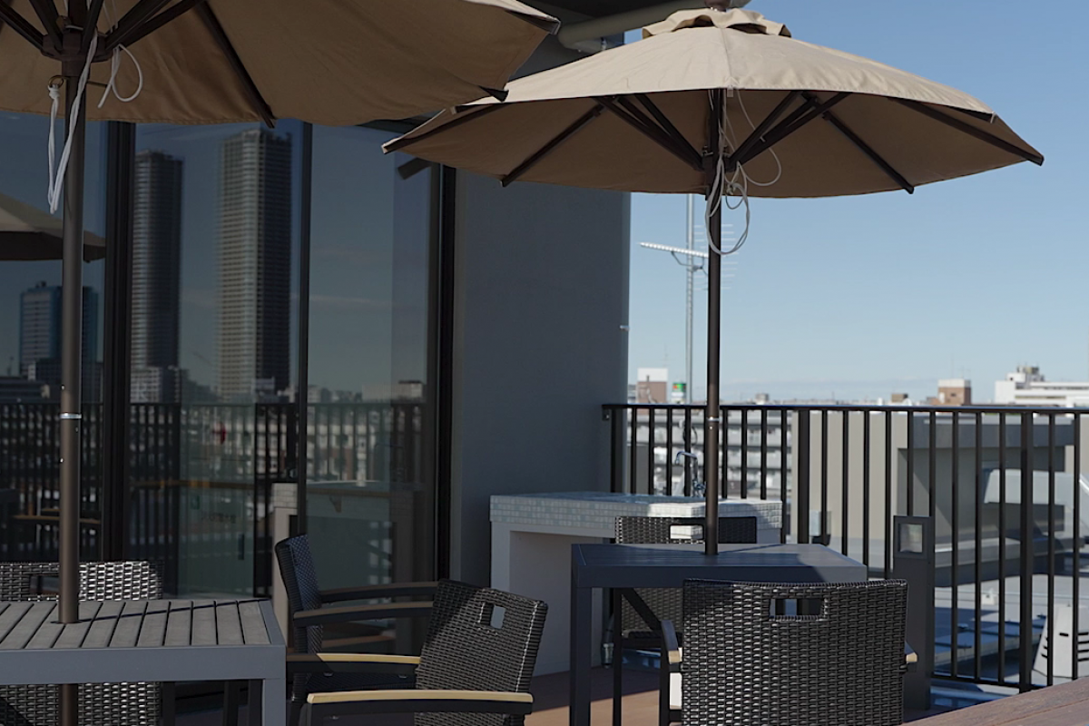 ウッドデッキテラス