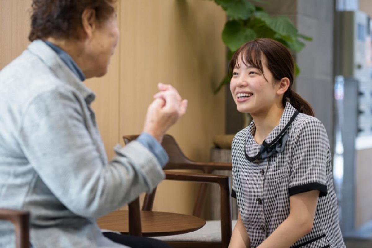 スタッフが24時間体制で常駐し、常に相談相手がいる安心の環境です