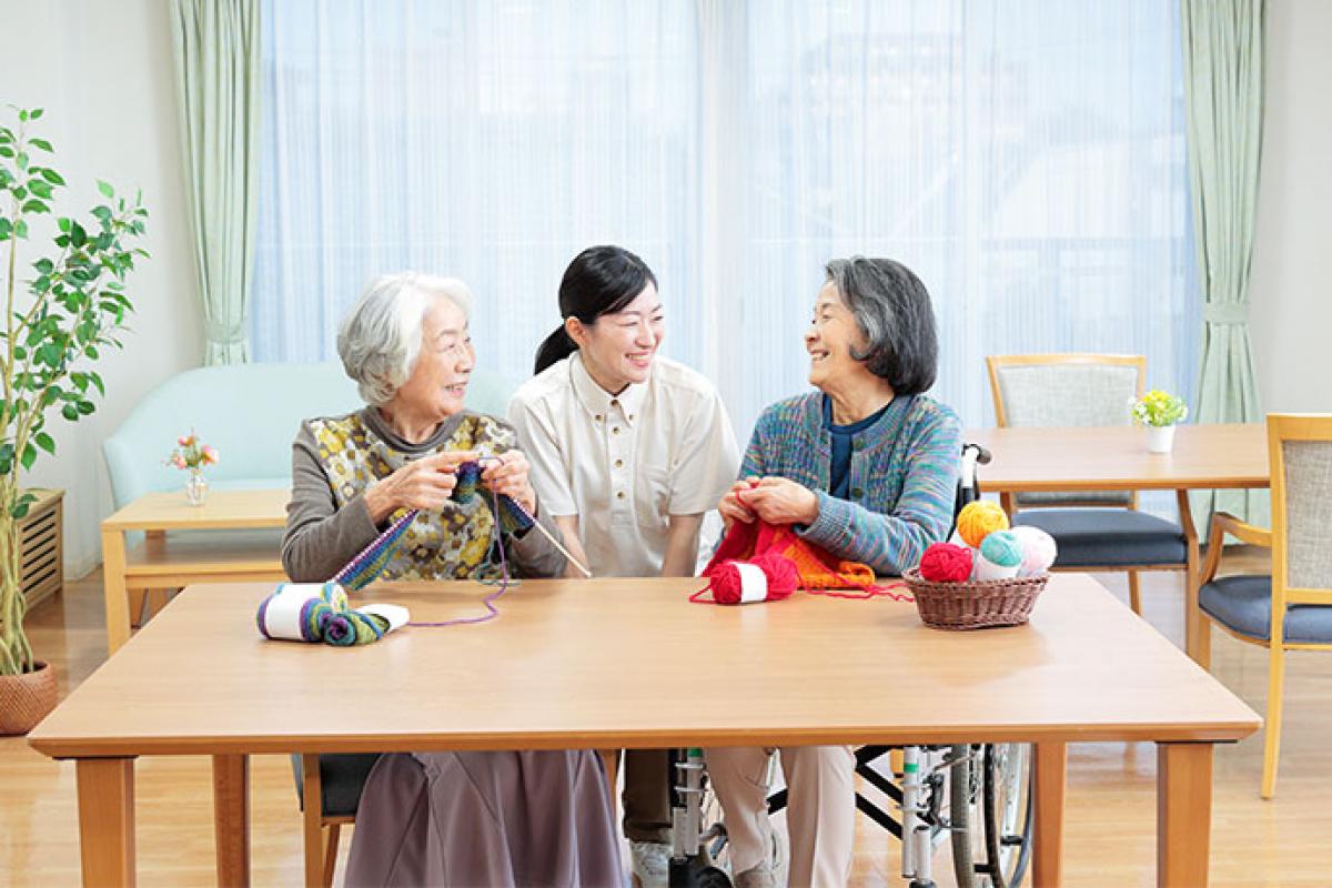 手厚い人員体制（※）を生かした、きめ細かいサポート。